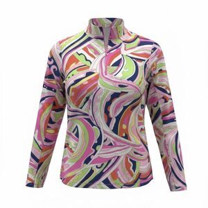 ICIKULS WOMENS MULTICOLORED SUN SHIRT SIZE M